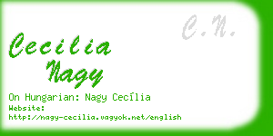 cecilia nagy business card