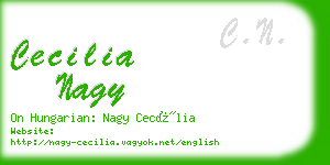 cecilia nagy business card